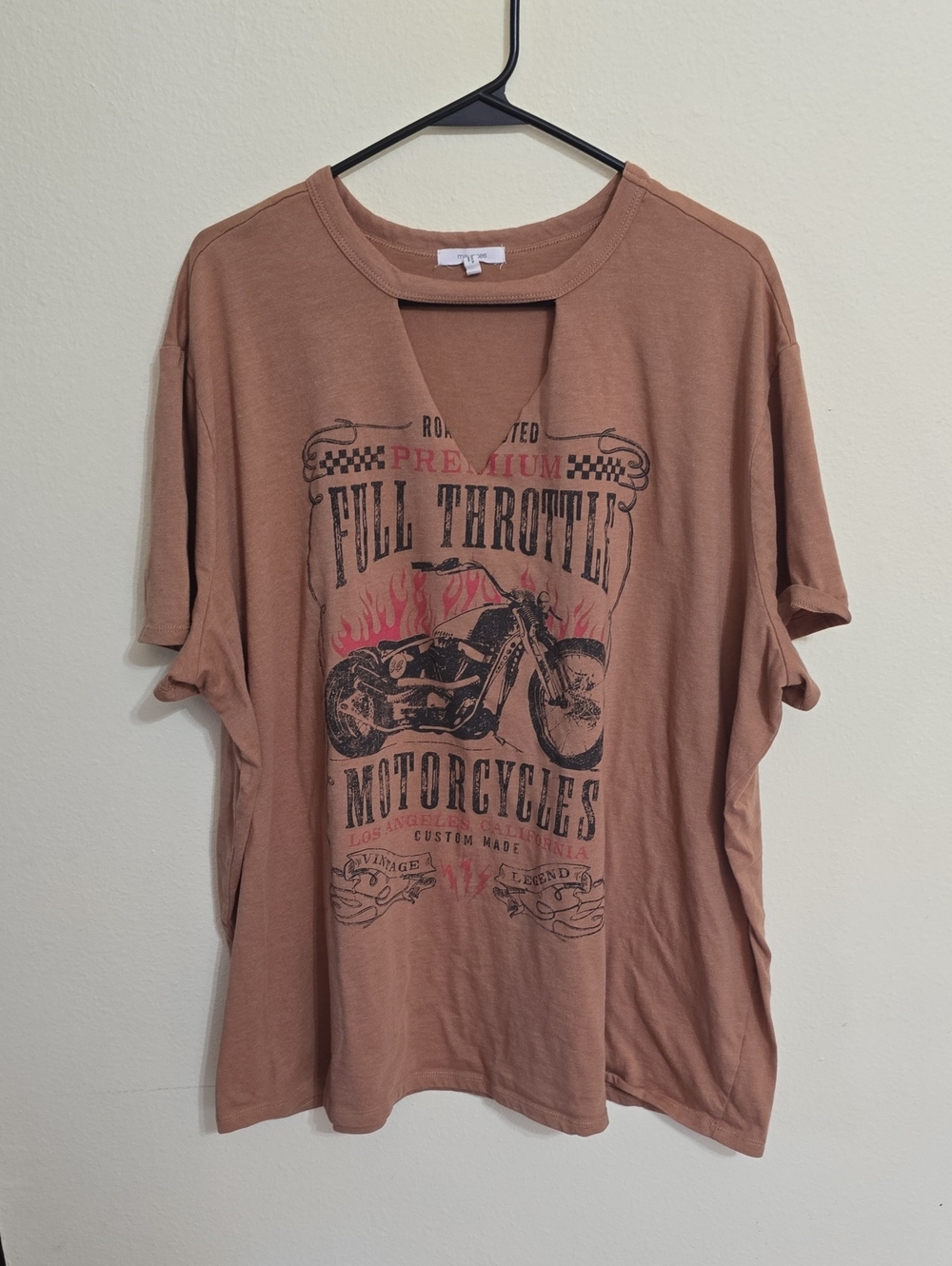 Maurices Brown Full Throttle Motorcycles Graphic Tee